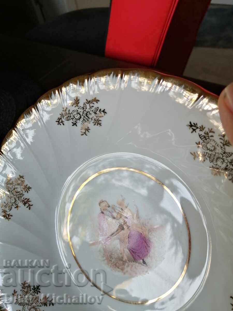 Δημοπρασία Απίστευτα Όμορφη Επιχρυσωμένη Πορσελάνινη Πιατέλα Δημοπρασία Απίστευτα Όμορφη Επιχρυσωμένη Πορσελάνινη Πιατέλα