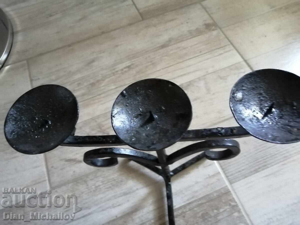 Delivery of Massive Wrought Iron Candlestick Delivery of Massive Wrought Iron Candlestick