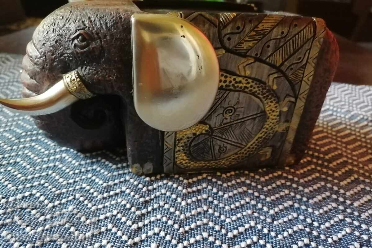 Ξύλινος Ελέφαντας Κηροπήγιο - 6 Ξύλινος Ελέφαντας Κηροπήγιο - 6