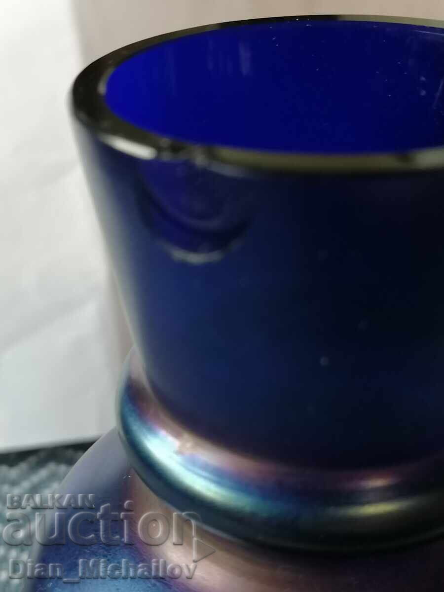 Small vase Blue glass with price € 3.00 | 5.87 BGN