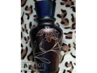 Vază mică din sticlă albastră