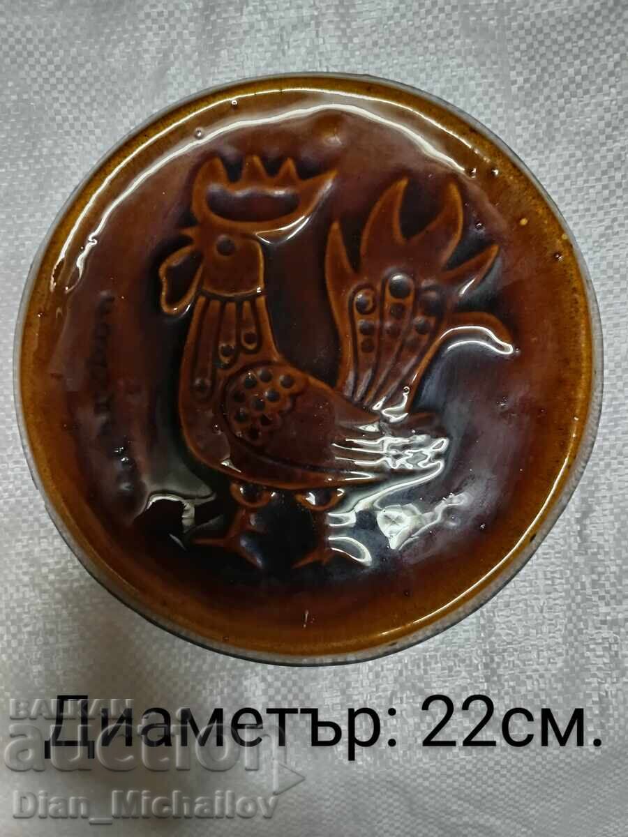 Panou ceramică 'Cocoș'