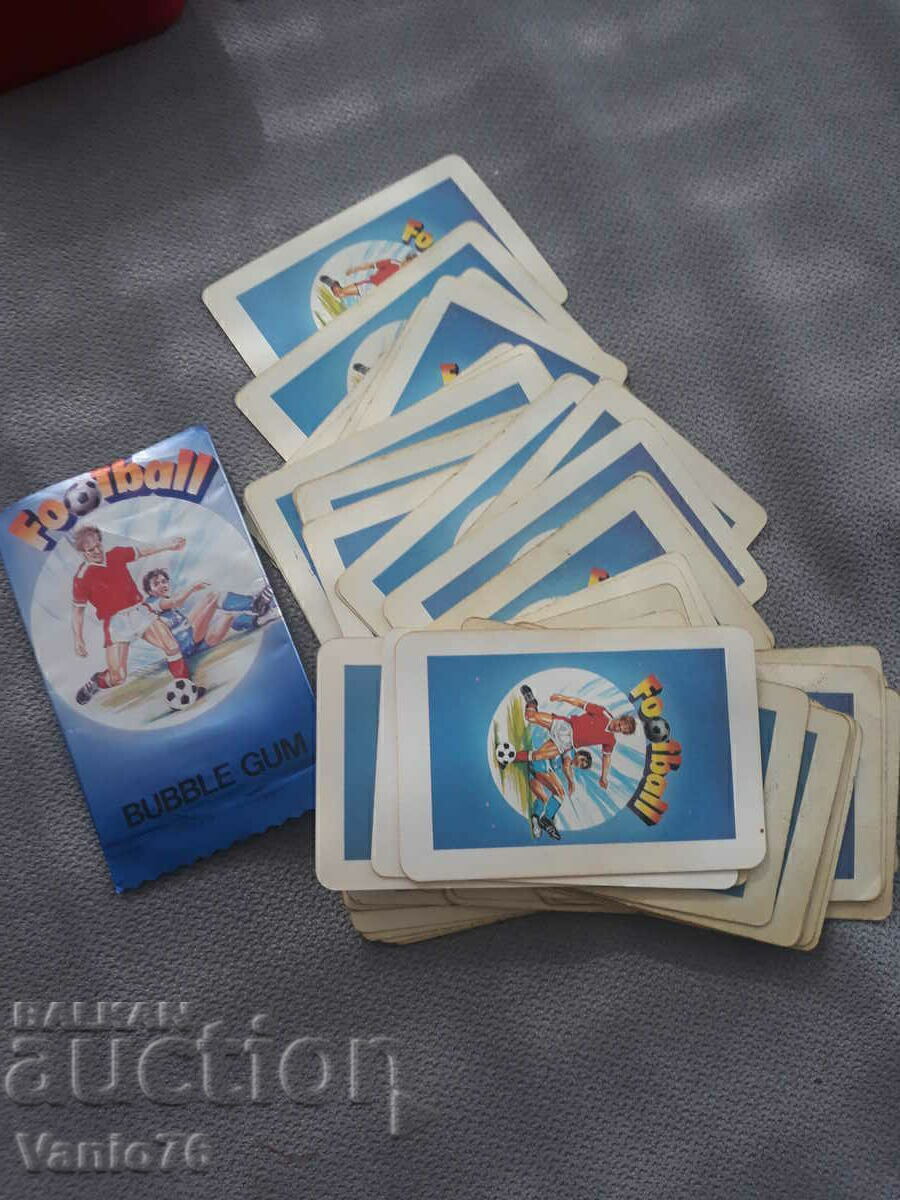 A unique collection of cards with footballers 1988. - 5 A unique collection of cards with footballers 1988. - 5