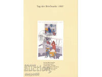 1997. Germania. Ziua Timbrului Poștal. Cartă Maxim