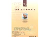 1999. Germania. Anul persoanelor în vârstă. Card Maxim