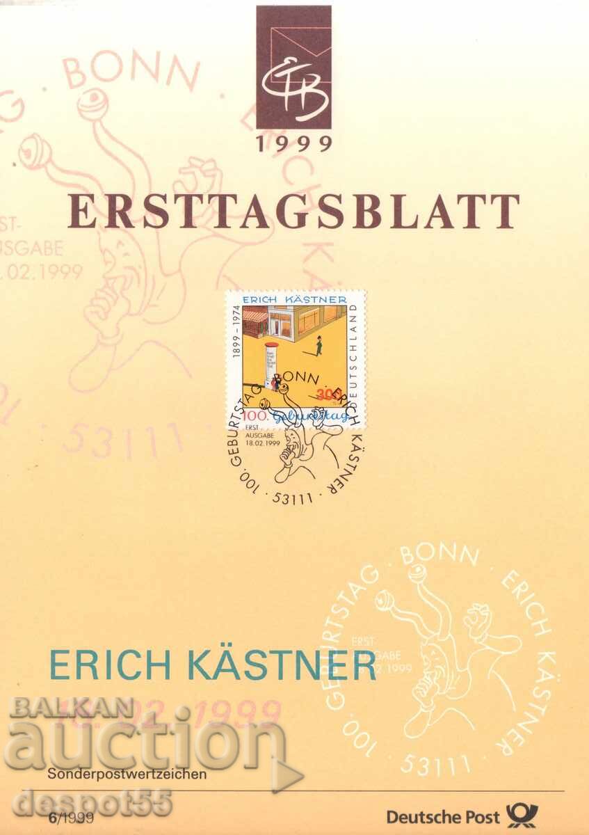 1999 Germany. 100 g. from the birth of the writer Erich Kästner 1999 Germany. 100 g. from the birth of the writer Erich Kästner