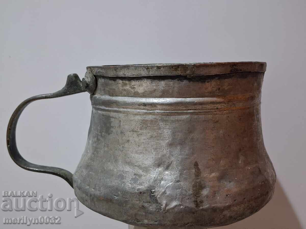 Παλιά καλαϊδισμένα σκεύη, καζάνι, χάλκινο, λέβητας, κατσαρόλα, με τιμή 95.00 BGN | € 48.57