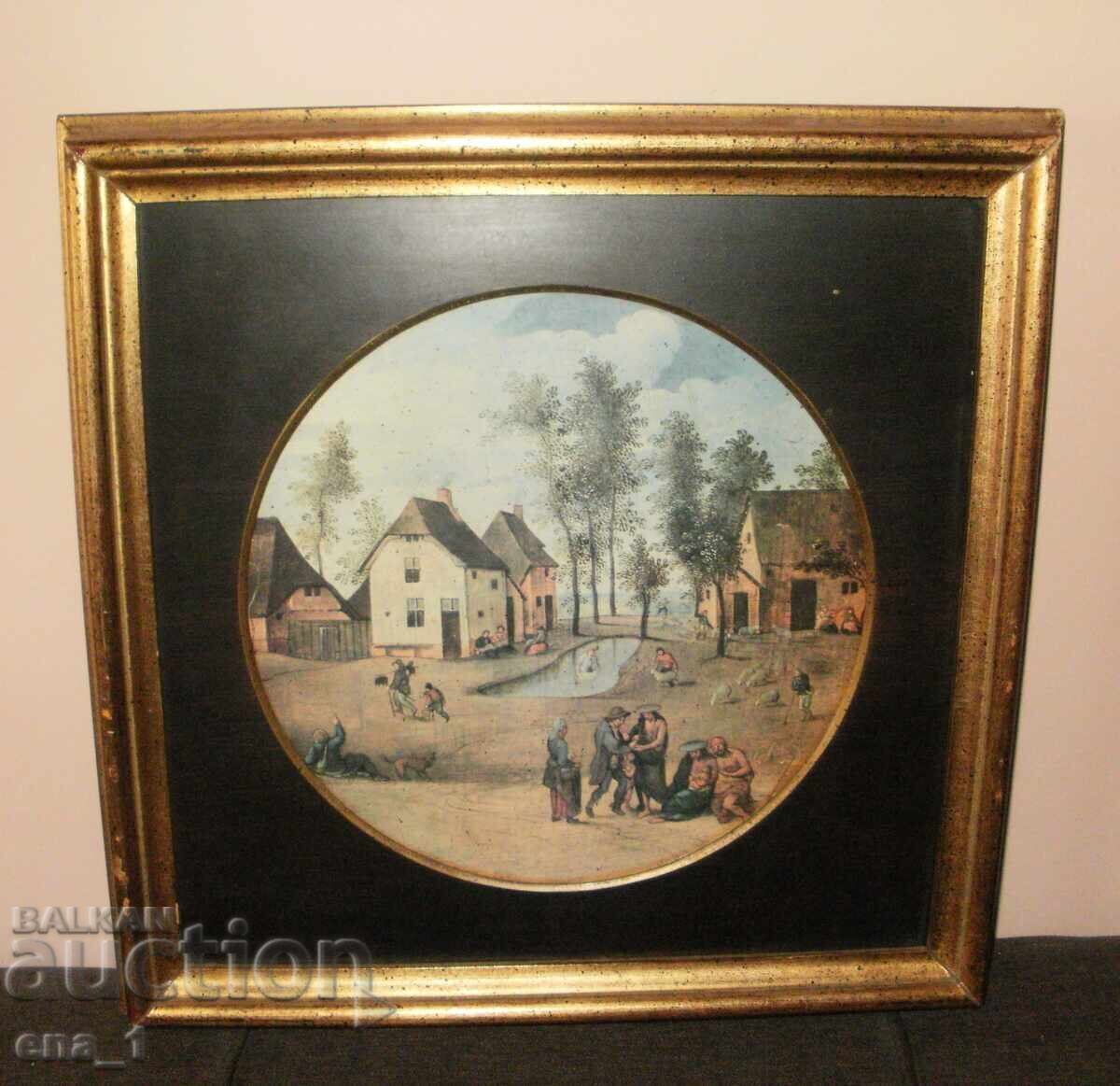 Museum reproduction of "Peasant Scene" in the style of Pieter Bruegel - 5 Museum reproduction of "Peasant Scene" in the style of Pieter Bruegel - 5