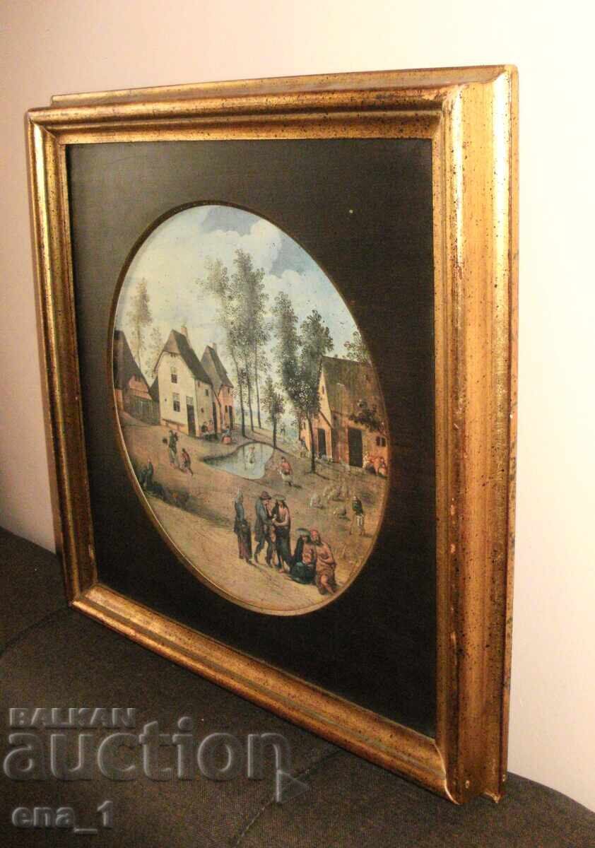 Μουσειακή αναπαραγωγή του έργου "Αγροτική σκηνή" σε στυλ Πίτερ Μπρίγκελ - 7