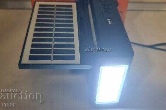 Δημοπρασία Ηλιακό ραδιόφωνο με φανάρι, Bluetooth, USB, φανάρι SD+LED JR-097 BTS