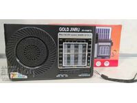 Radio solar cu lanterna, Bluetooth, USB, SD+LED Lantern JR-097 BTS