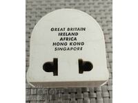 UK, Ireland, Africa, Hong Kong Electrical Socket Adapter