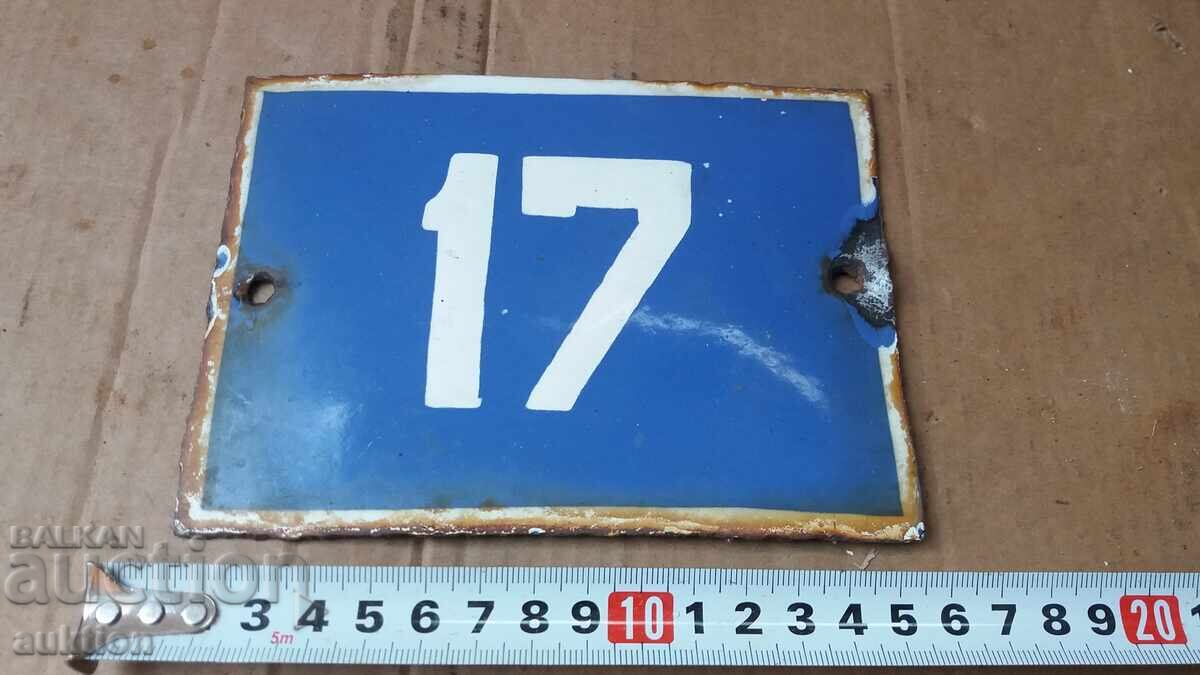 Auction  Enamelled Metal Sign