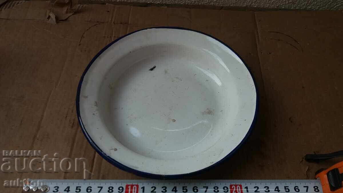 Socially enameled bowl, fruit tray with price 1.99 BGN | € 1.02