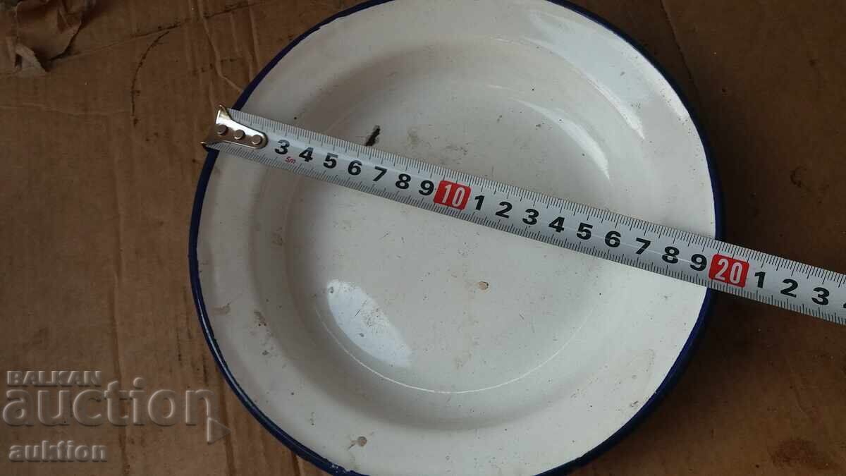 Socially enameled bowl, fruit tray - 5