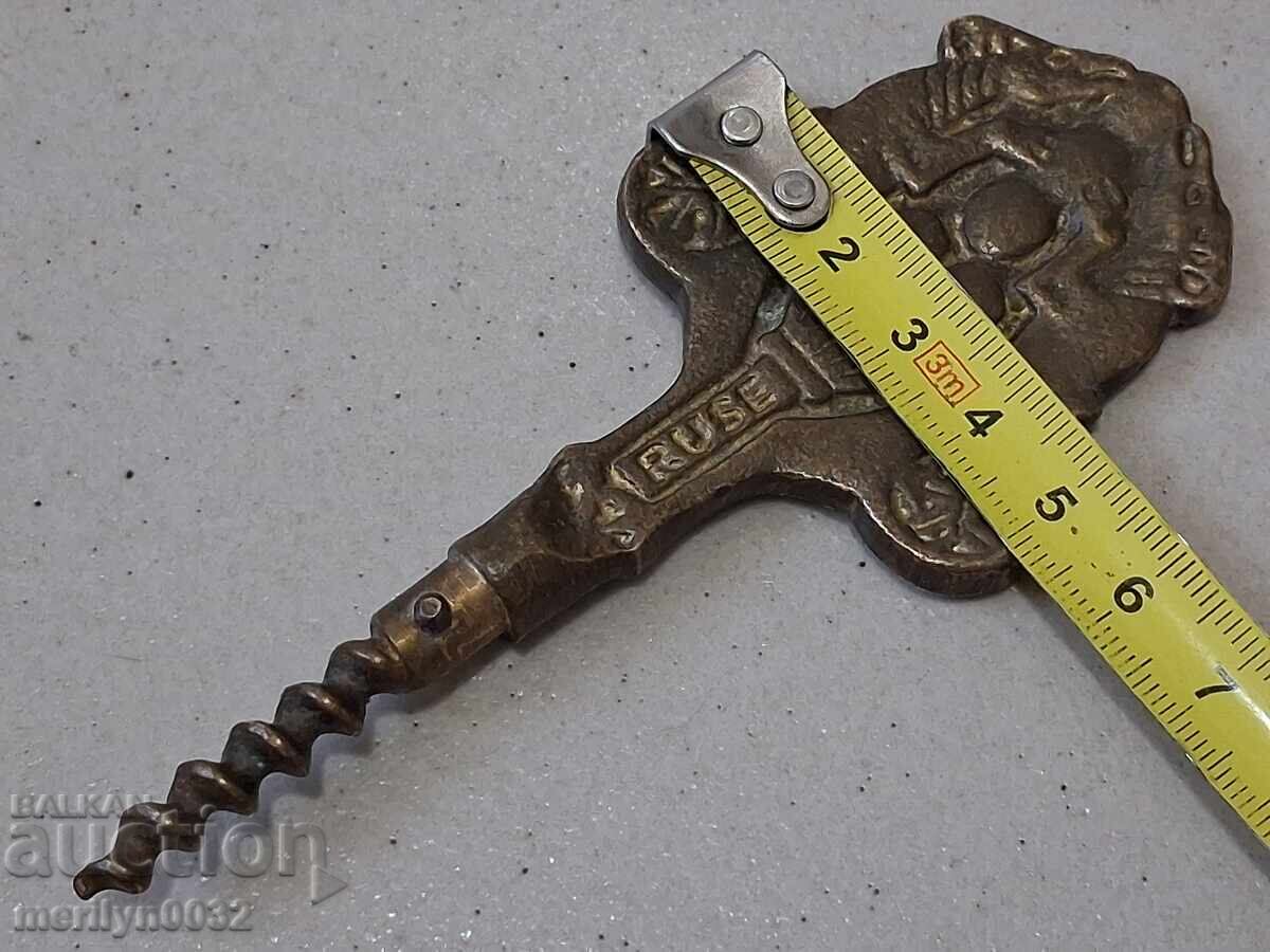 Old bronze corkscrew Ruse 60-70s NRB - 6 Old bronze corkscrew Ruse 60-70s NRB - 6