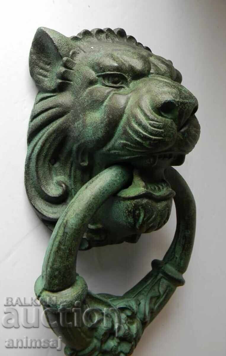 2 τεμάχια κεφαλές λιονταριών, χτυπητήρια για πόρτα - 5 2 τεμάχια κεφαλές λιονταριών, χτυπητήρια για πόρτα - 5