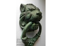 2 bucăți capete de leu, ciocane pentru ușă