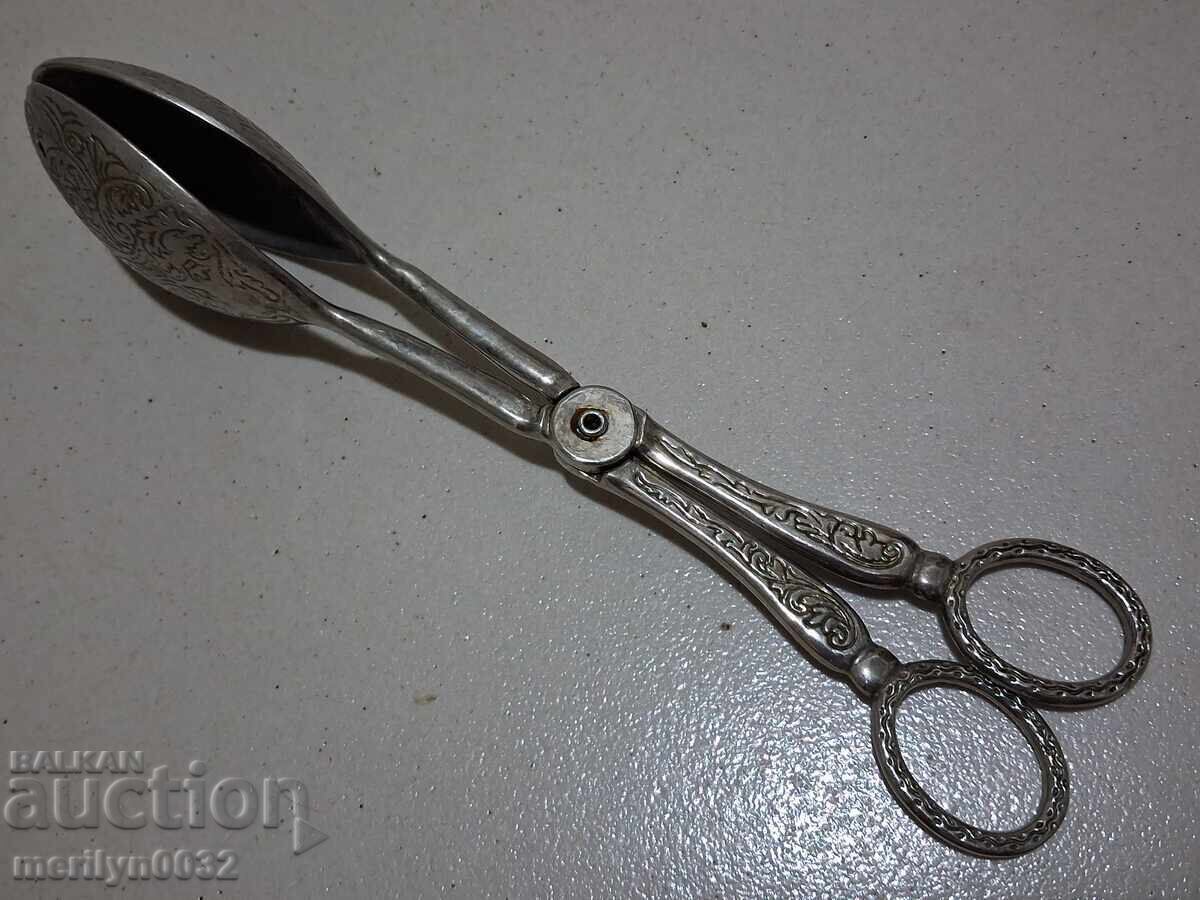 Παλιά λαβίδα σερβιρίσματος κουτάλι ψαλίδι με τιμή 44.00 BGN | € 22.50