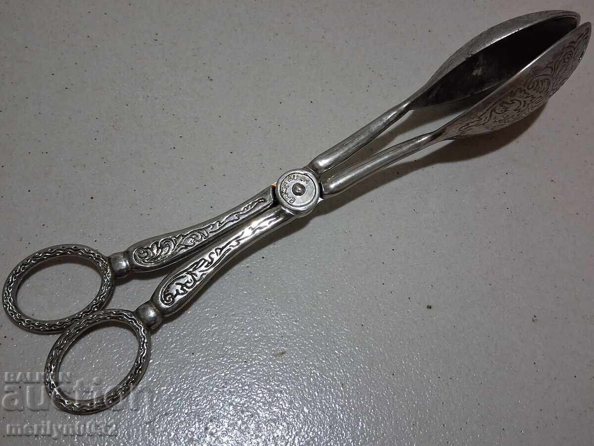 Δημοπρασία Παλιά λαβίδα σερβιρίσματος κουτάλι ψαλίδι