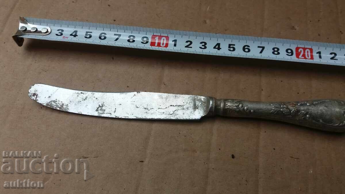 Auction  MASSIVE KNIFE - SOC. SILVER-PLATED