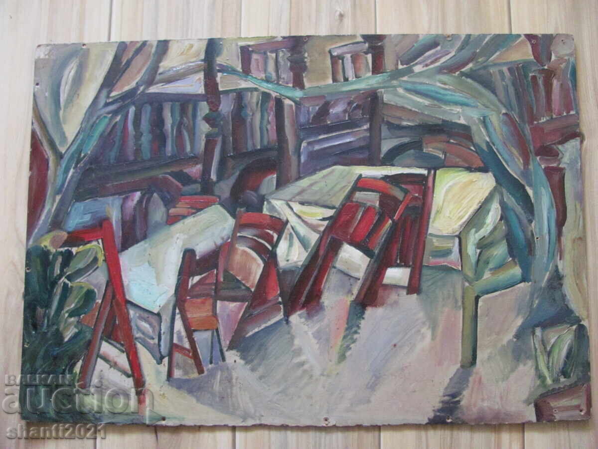 Tablou ulei-placă de fibre 78x54cm Tablou ulei-placă de fibre 78x54cm