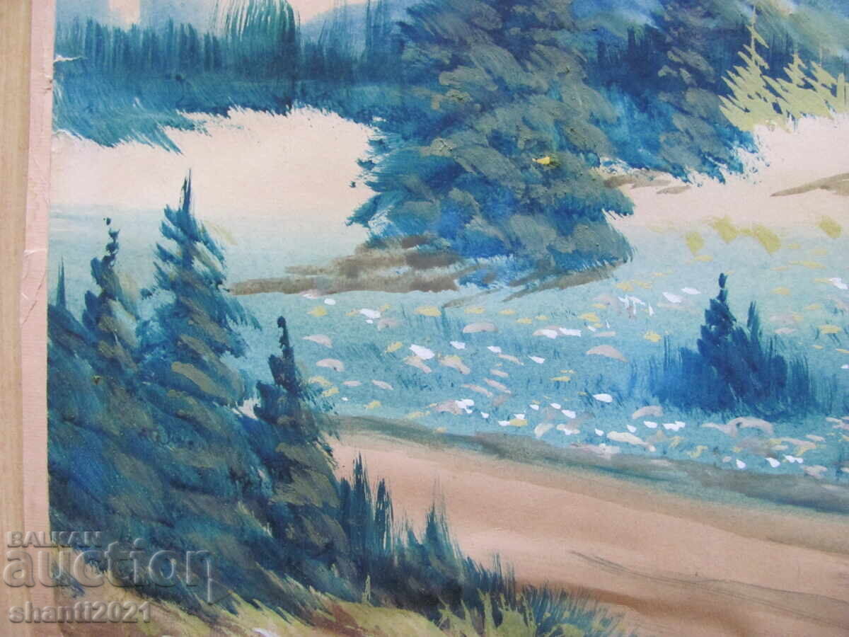 Auction  Painting mixed media, Ivan Botusharov, signed 40x30 cm