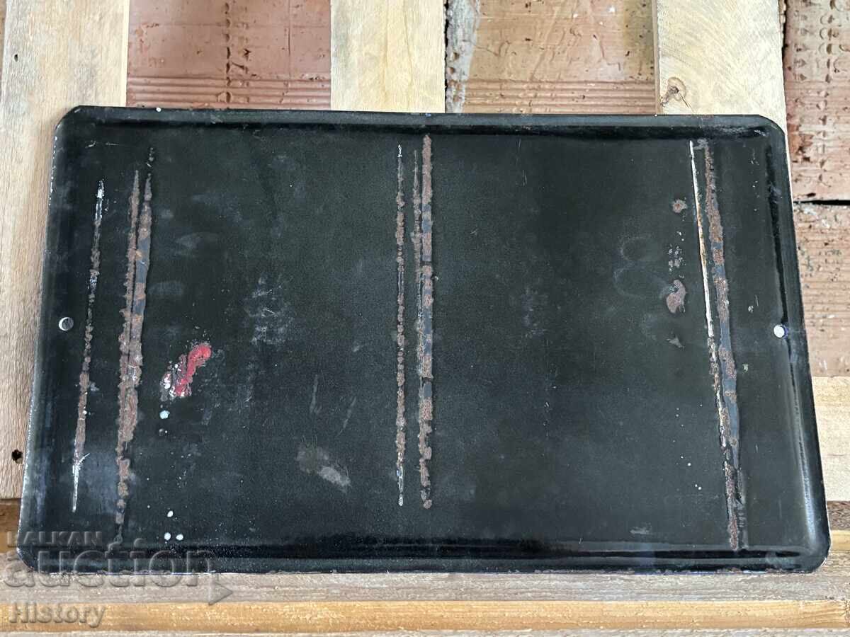 Auction  Enamel plate