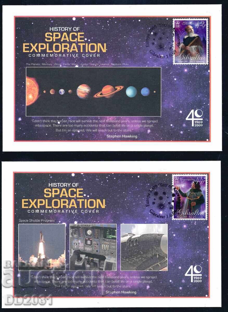 Gibraltar 2009 - 2 FDC cosmos FII Gibraltar 2009 - 2 FDC cosmos FII