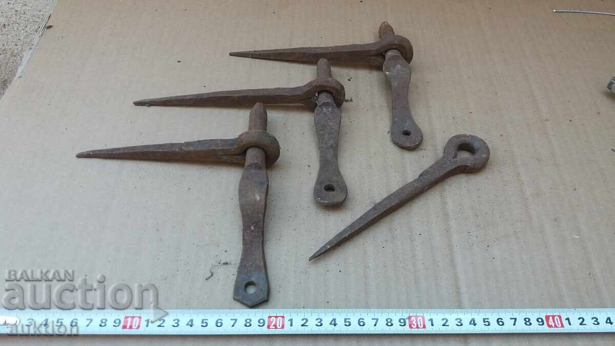 SET BALAMALE DE UȘĂ RENASCENTISTE DIN FIER FORJAT - 5 SET BALAMALE DE UȘĂ RENASCENTISTE DIN FIER FORJAT - 5