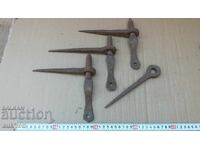 SET BALAMALE DE UȘĂ RENASCENTISTE DIN FIER FORJAT