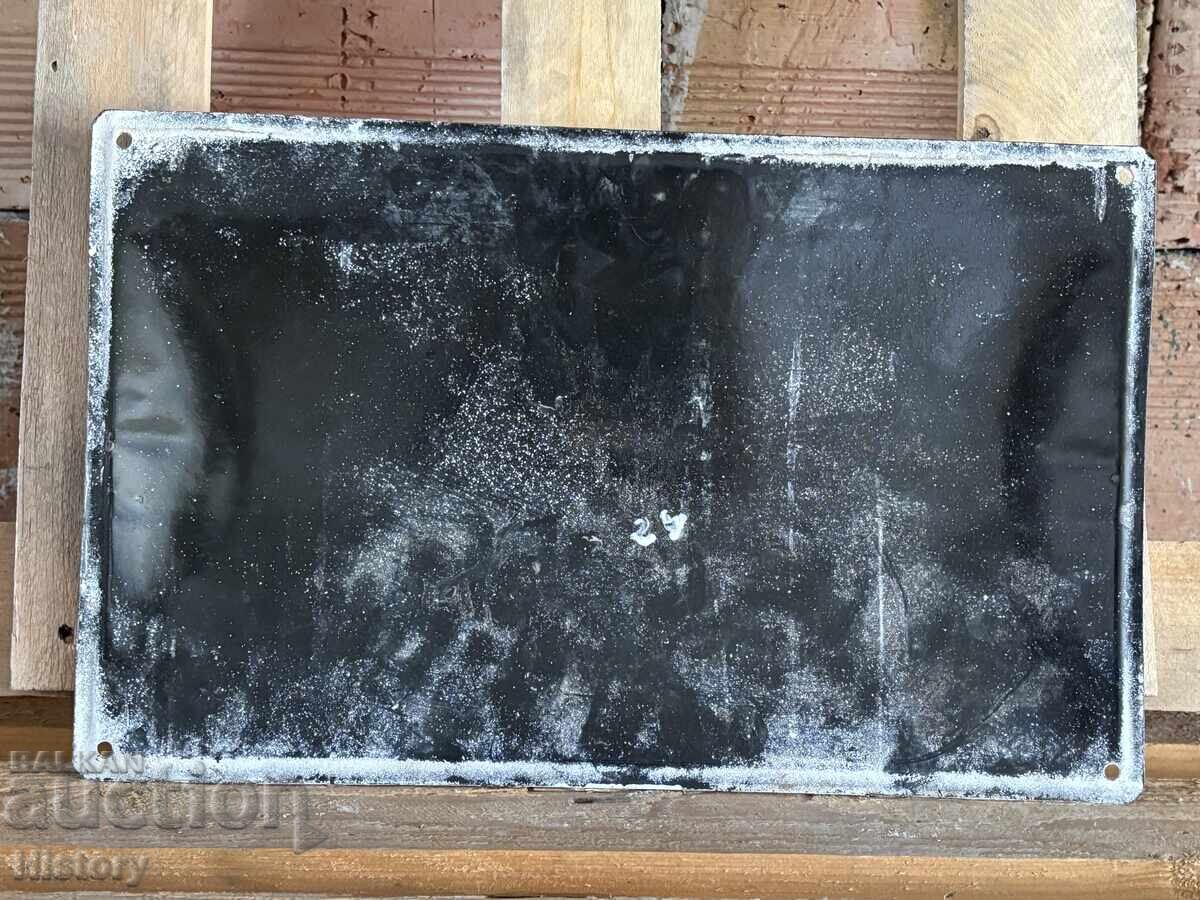 Auction Enamel plate Auction Enamel plate