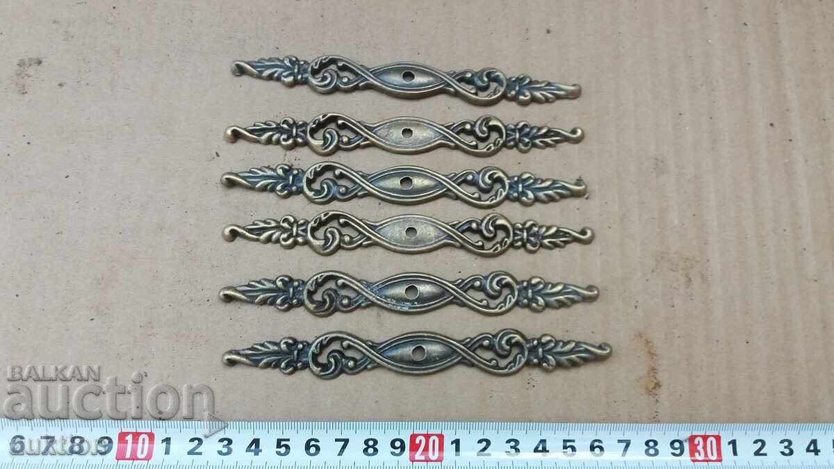 LOT OF 6 BRONZE APPLICATIONS with price 9.99 BGN | € 5.11 LOT OF 6 BRONZE APPLICATIONS with price 9.99 BGN | € 5.11