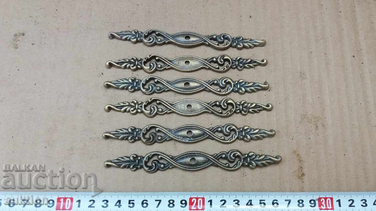 LOT OF 6 BRONZE APPLICATIONS - 5 LOT OF 6 BRONZE APPLICATIONS - 5