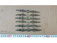 LOT DE 6 APLICE DE BRONZ