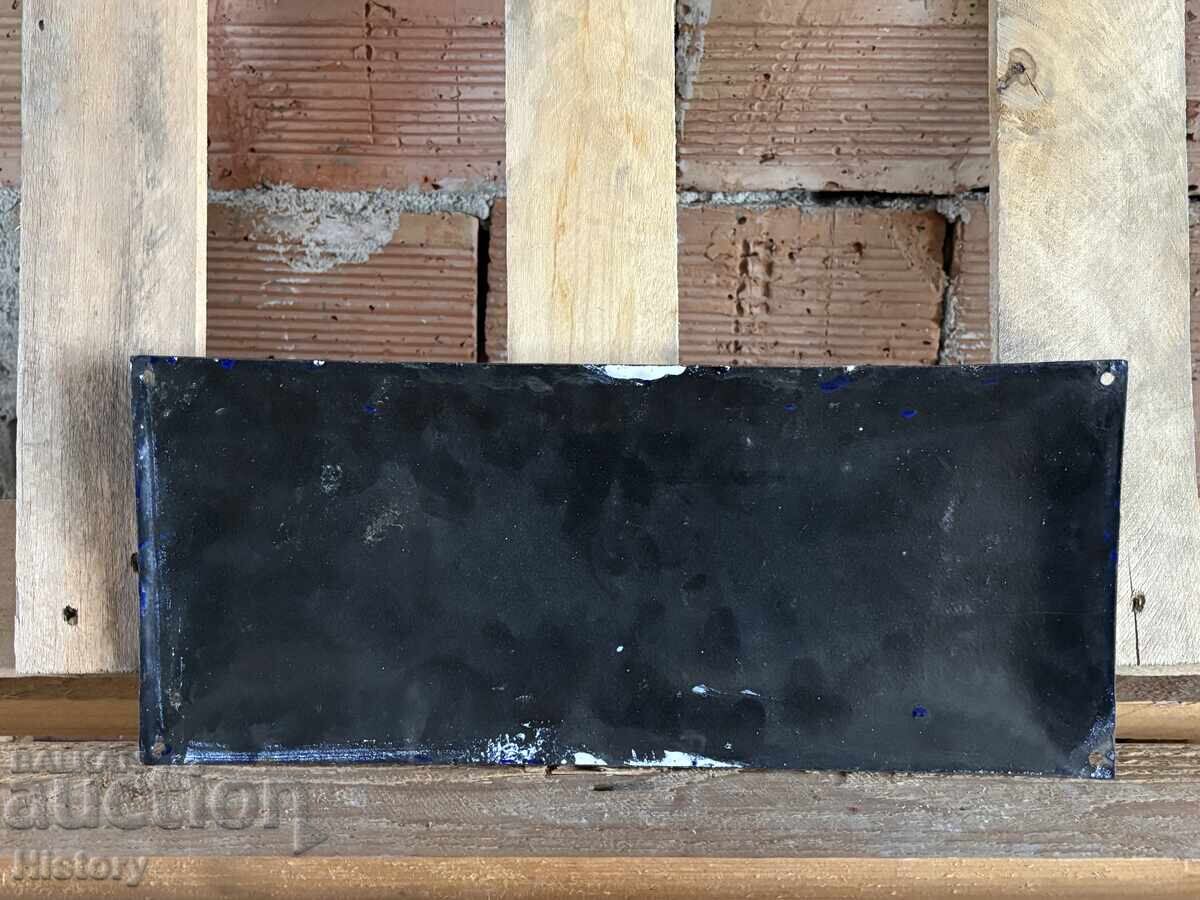 Auction Enamel plate Auction Enamel plate