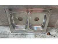 Chiuveta - OTEL INOX CU DOUA CHIAVETE