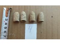 LOT DE 4 CARTUȘE DE CRÂNCĂ - PLUMB