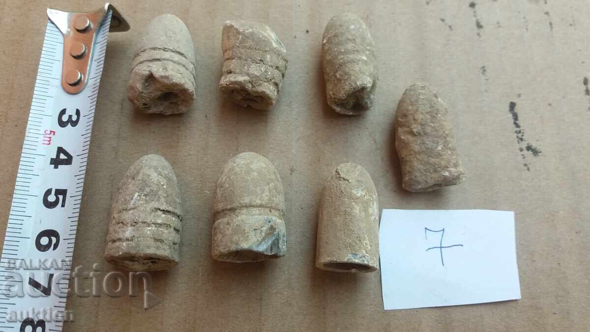 Аукцион ЛОТ ОТ 7 ПАТРОНА ОТ КРЪНКА - ОЛОВО