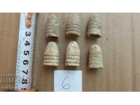 LOT DE 6 CARTUȘE DE CRÂNC - PLUMB