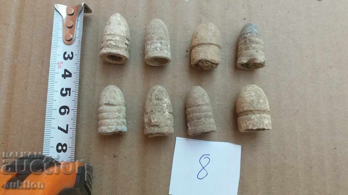 Аукцион ЛОТ ОТ 8 ПАТРОНА ОТ КРЪНКА - ОЛОВО