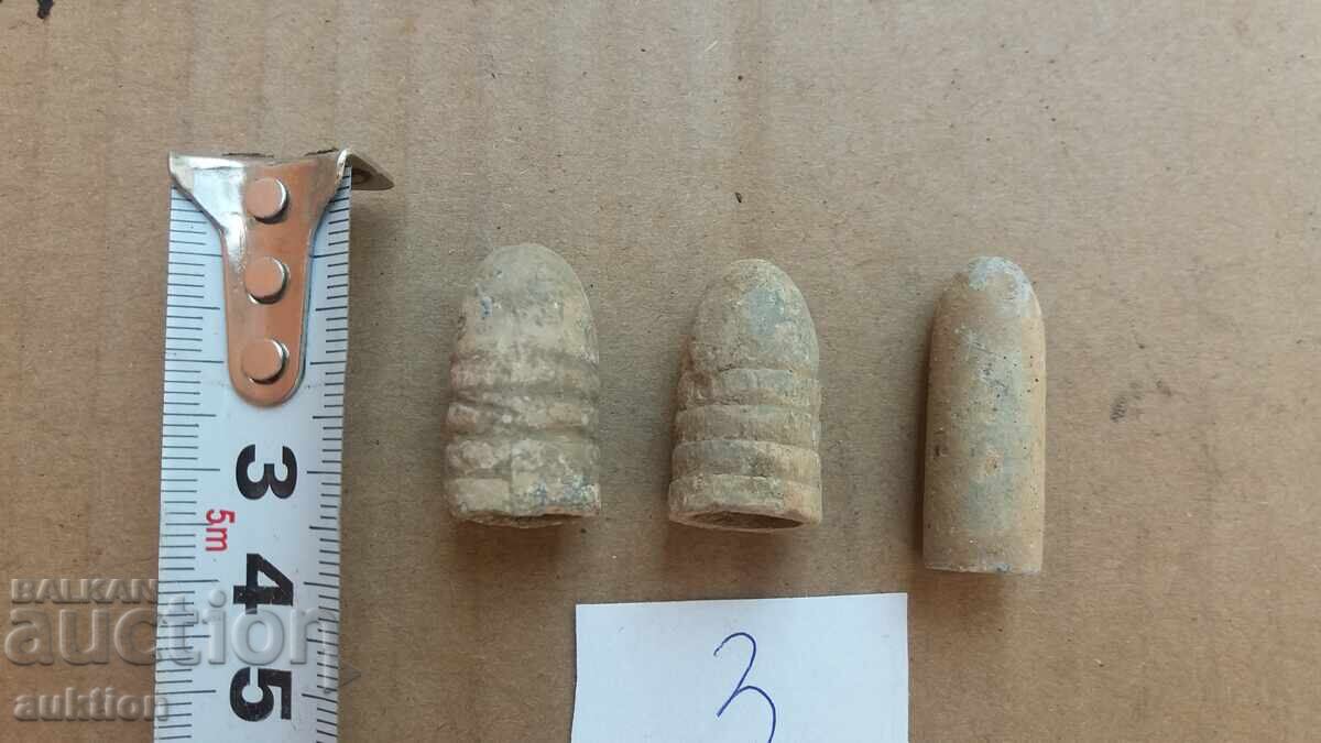 ЛОТ ОТ 3 ПАТРОНА ОТ КРЪНКА - ОЛОВО с цена 1.99 лв. | € 1.02