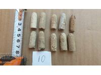 LOT DE 10 CARTUȘE DE CRÂNCA - PLUMB