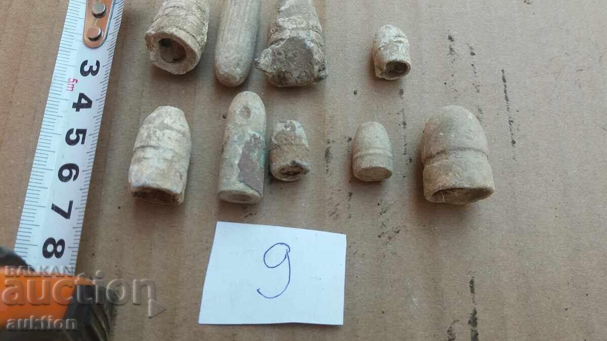 LOT OF 9 BULLETS FROM KRINKA - LEAD with price 4.99 BGN | € 2.55