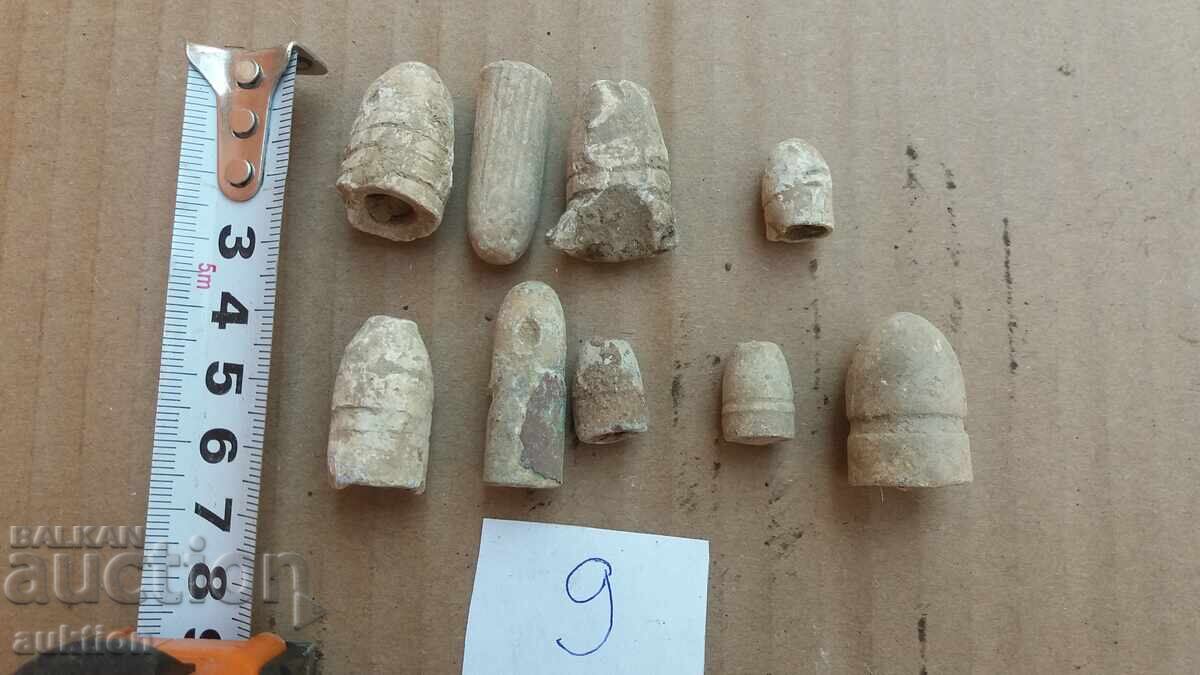 LOT OF 9 BULLETS FROM KRINKA - LEAD - 5