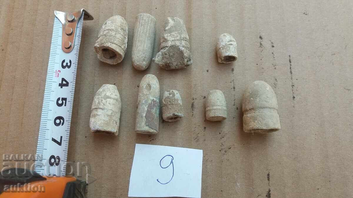LOT OF 9 BULLETS FROM KRINKA - LEAD - 6
