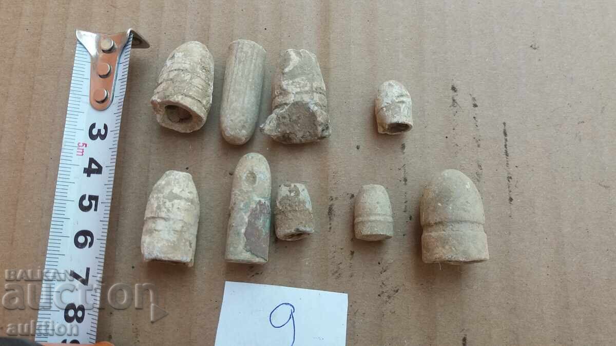 LOT OF 9 BULLETS FROM KRINKA - LEAD
