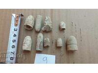 LOT DE 9 CARTUȘE DE CRÂNCĂ - PLUMB