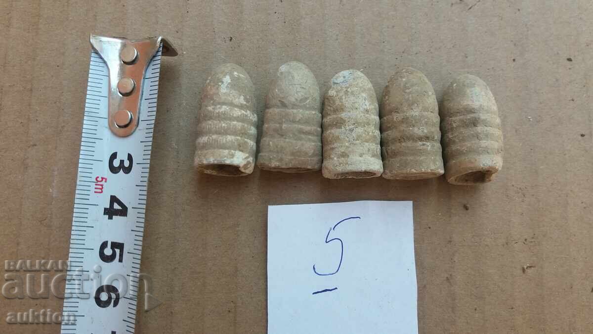Delivery of LOT OF 5 BULLETS FROM KRINKA - LEAD