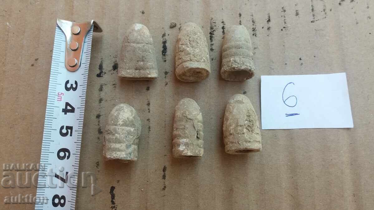 Аукцион ЛОТ ОТ 6 ПАТРОНА ОТ КРЪНКА - ОЛОВО